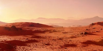 illustration of Martian landscape