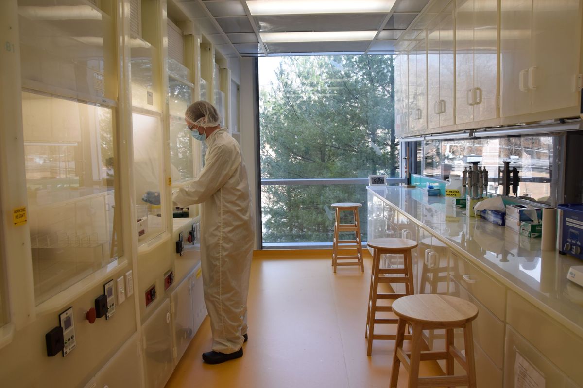 The hoods were constructed from natural polypropylene like the rest of the lab. The hoods were constructed from natural polypropylene like the rest of the lab.