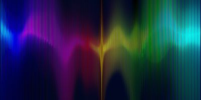 Light wave showing the visible spectra