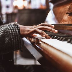 Man playing the piano